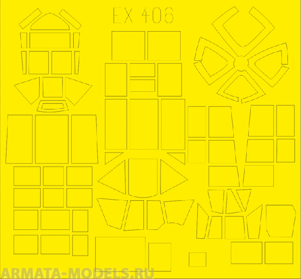 EX406ED  Окрасочная маска для модели самолета He 115 for Special Hobby 1/48