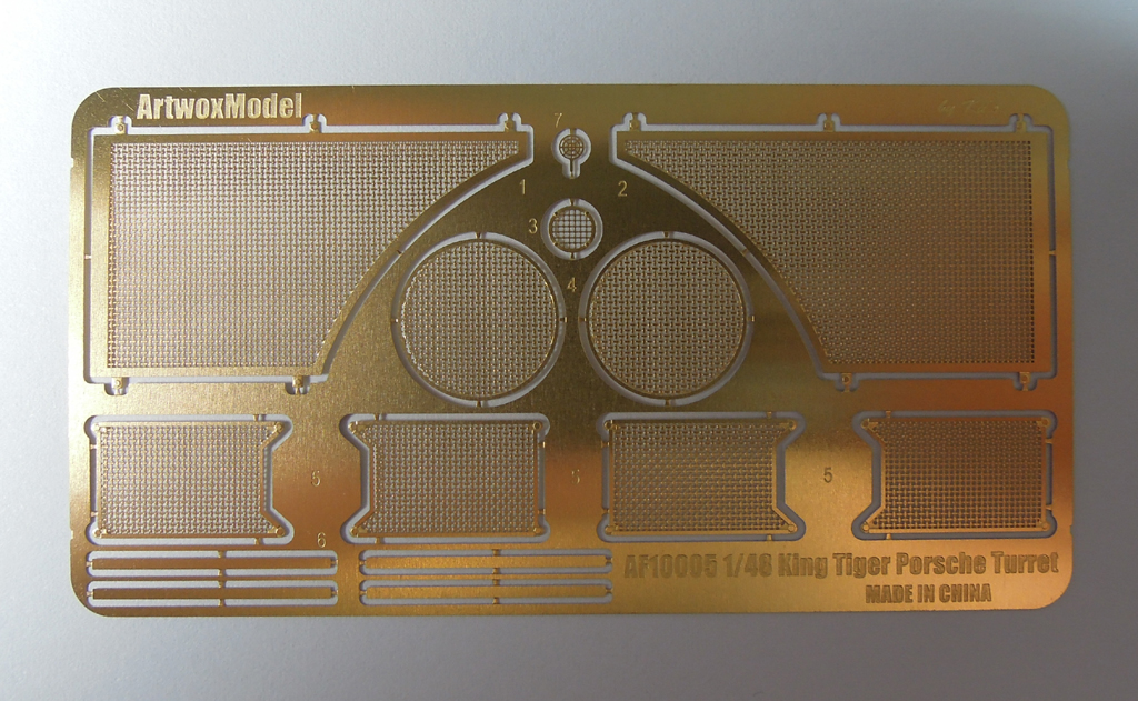 AF10002 Комплект дополнений для German King Tiger Porsche Turret