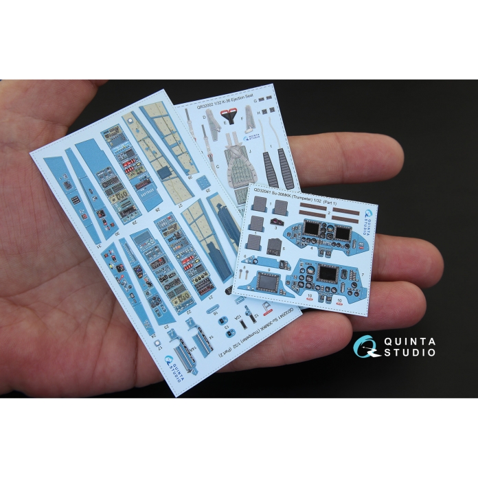 QD32041  3D Декаль интерьера кабины Су-30МКК (для модели Trumpeter)