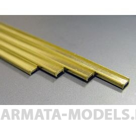 KS815014 H-профиль латунный 4,8х2,4 мм, 1 шт