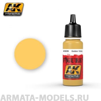 AK3039 Акриловая краска GOLDEN YELLOW
