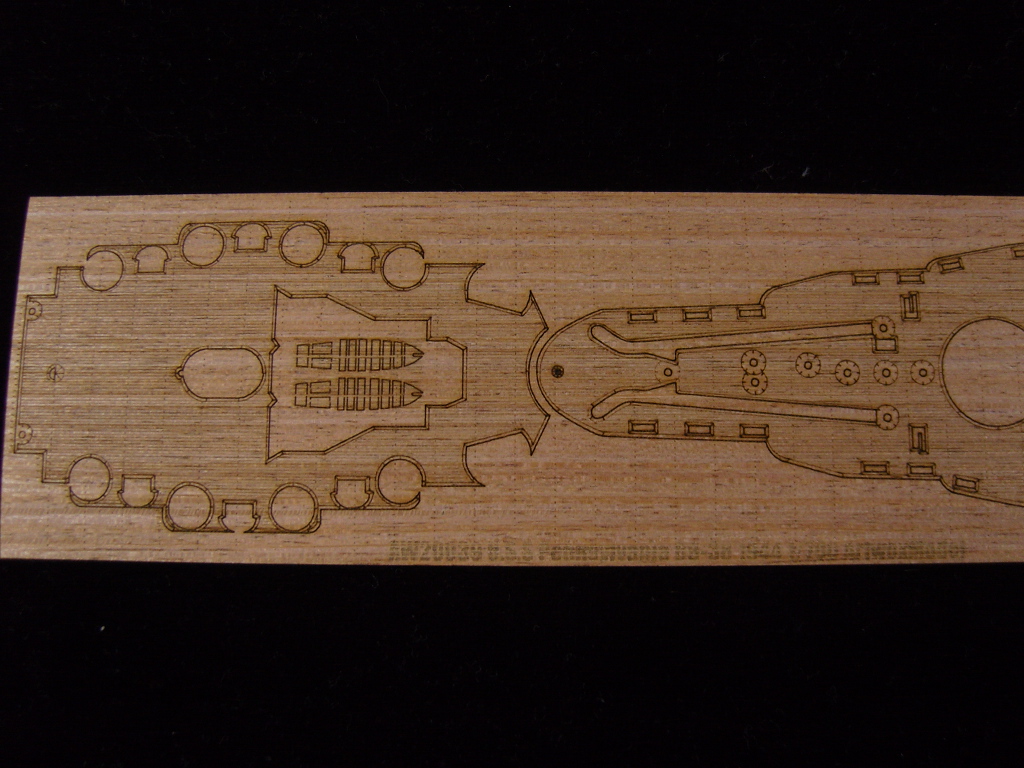 AW20039 Деревянная палуба для USS Pennsylvania BB-38 1944