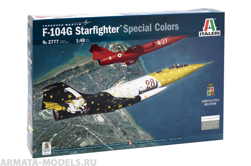 2777ИТ САМОЛЕТ F-104 G STARFIGHTER Special Colors Italeri