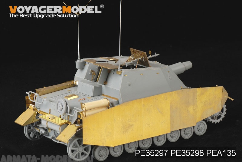 PE35298 Набор фототравления для 1/35 WWII German Sturmpanzer IV Brummbar Early/Mid Version Fenders (For DRAGON 6460 CH26)