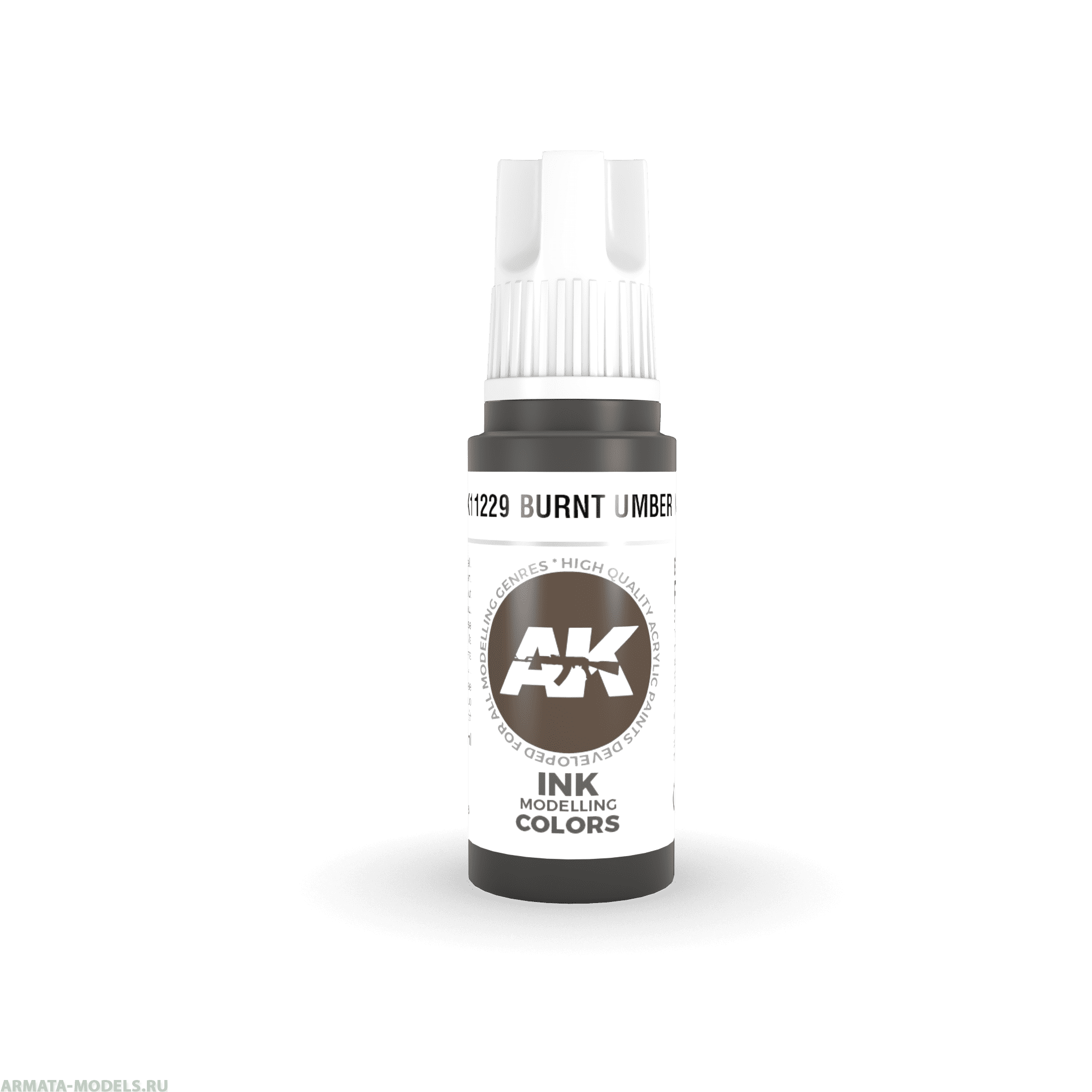 AK11229 Краска акриловая Burnt Umber INK 17 ml