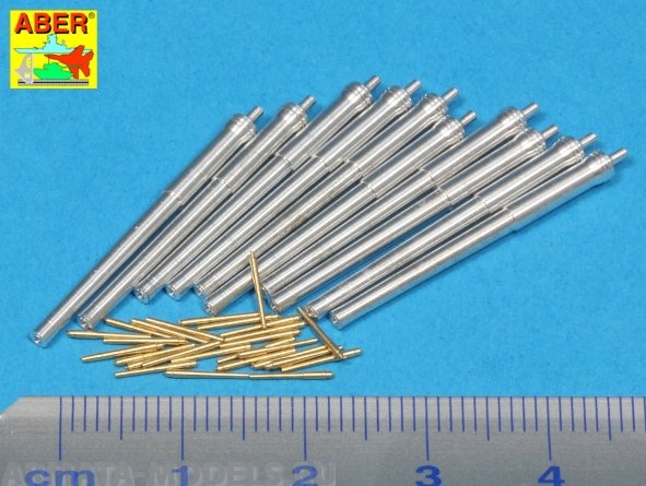 ABR-1:350-L-65  Дополнения для  Set of Barrels for H.M.S. Dreadnought battleship- 12” Mk.X BLx 10; 12cwt QF Mk I x 26  для  1/350