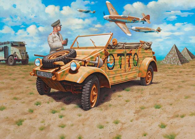 03253 Немецкий автомобиль повышенной проходимости военного назначения belwagen Type 82 Revell