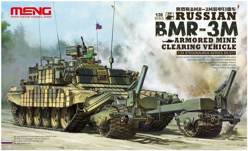 SS-011 Russian BMR-3M Armored Mine Clearing Vehicle plastic model kit