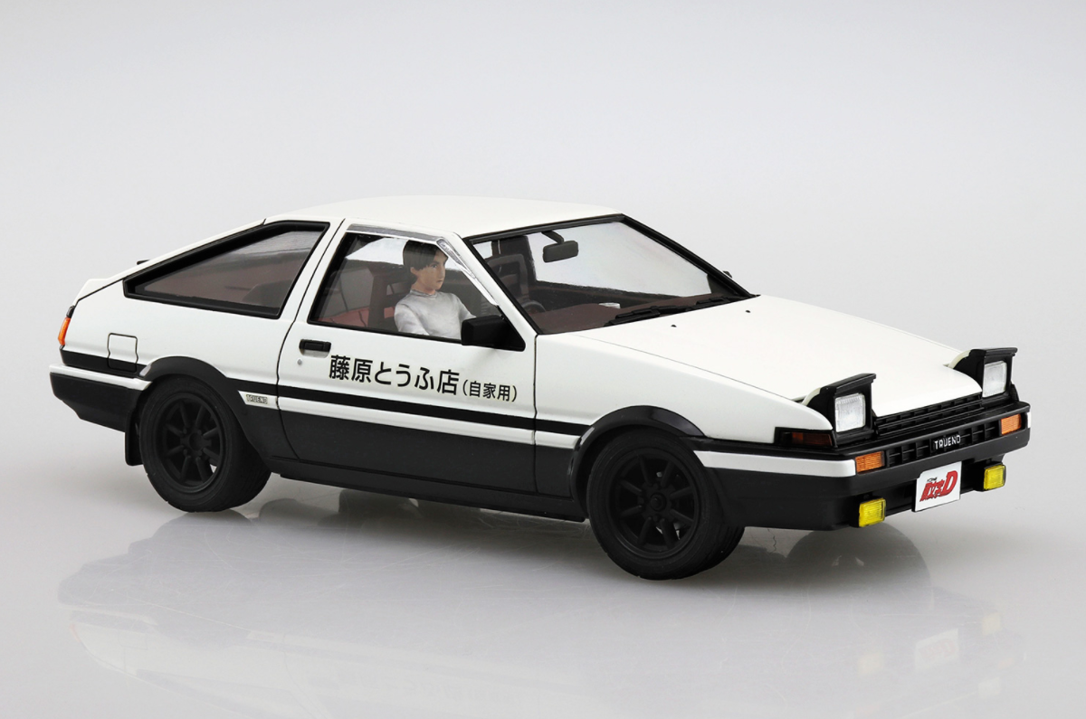 05954 Toyota Trueno AE86 Fujiwara Takumi  (Project-D Ver.) with Figure Aoshima
