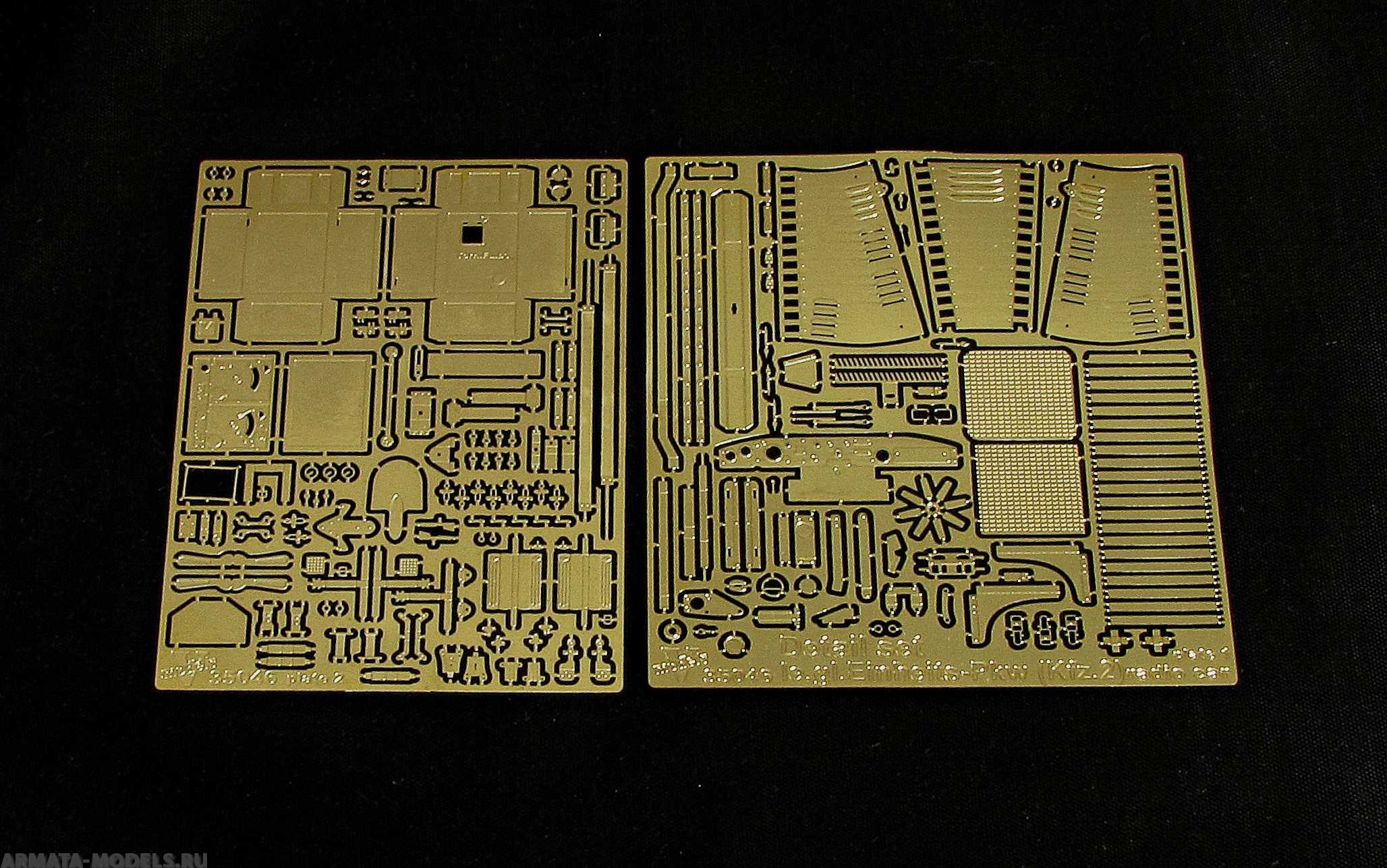 35046VM Фототравление Detail set le,gl.Einheits-Pkw(Kfz,2) radio car (ICM model kit)