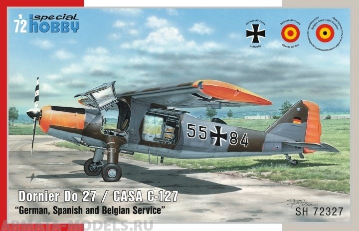 SH72327 Самолёт Dornier Do 27 German/ Spanish and Belgian Service Special Hobby