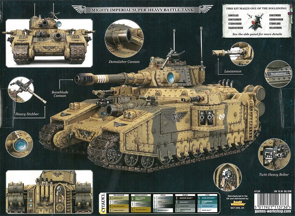 47-24GW Набор Астра Милитарум. Гибельный Клинок (Astra Militarum Baneblade)