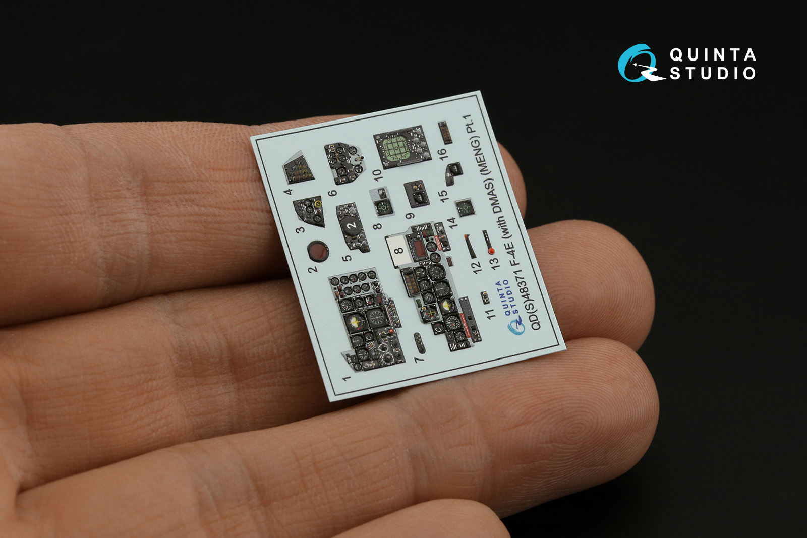 QD48371 3D Декаль интерьера кабины F-4E c DMAS (Meng)