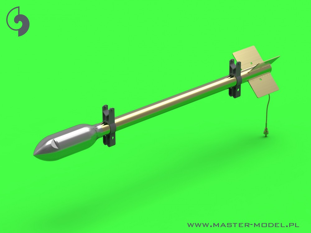 AM-24-012 Британская 3-дюймовая ракета RP-3 с головками SAP 60LB (8 шт.) - для рельсов позднего Mk III - использовалась на Typhoon, Mosquito, Beaufighter, Hurricane и т.д.