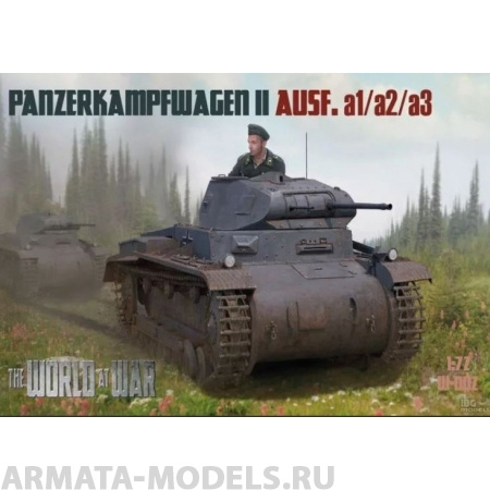 WAW002 Танк Panzerkampfwagen Pz.Kpfw.II Ausf A1/A2/A3  журнал+модель (IBG models) 1/72 IBG models