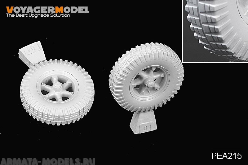 PEA215 Набор фототравления для 1/35 WWII German Sd.Kfz.7 Road Wheels Pattern 2 (2pcs) (For All)
