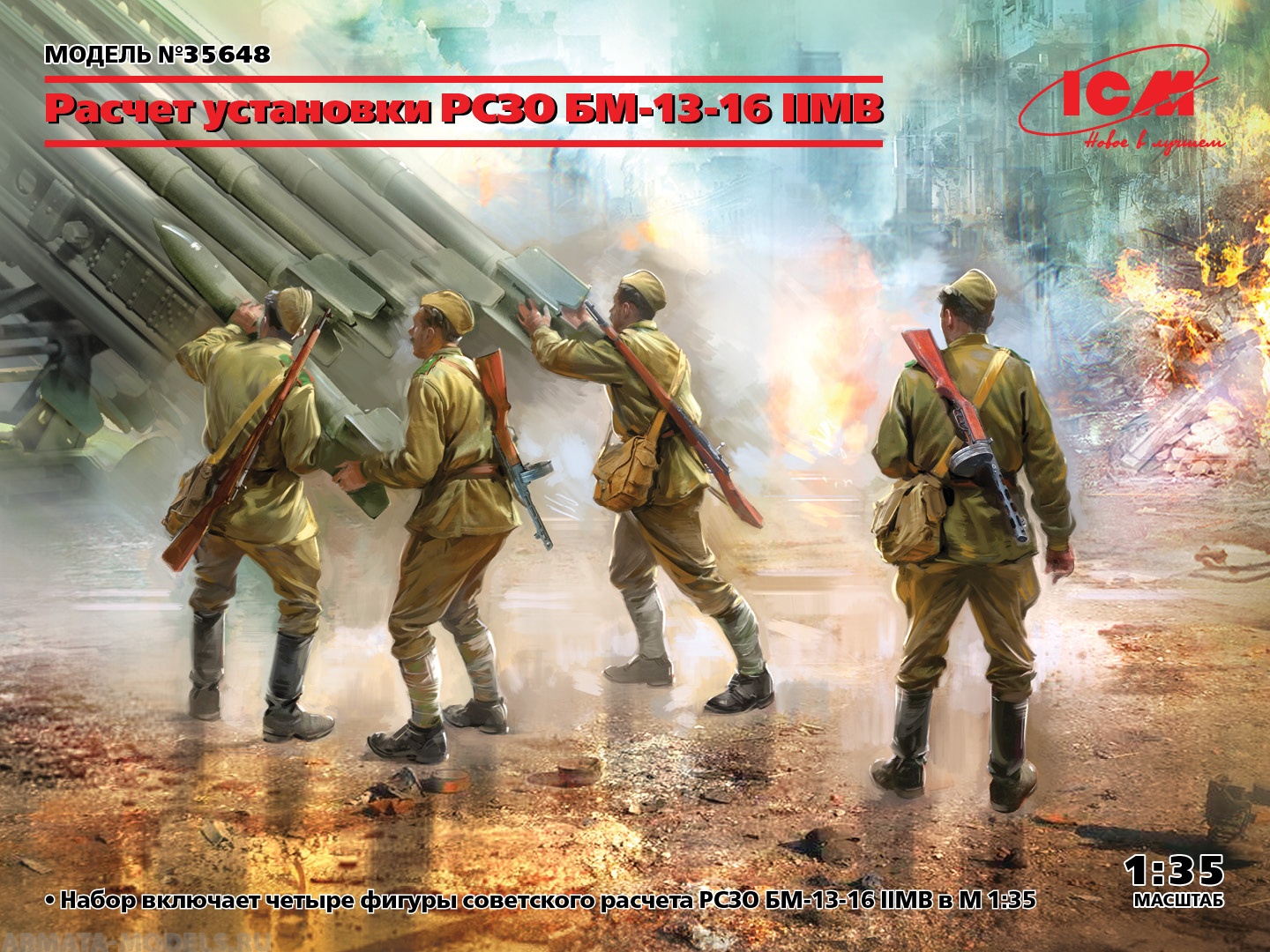 35648 Фигуры, Расчет установки РСЗО БМ-13-16 II МВ ICM