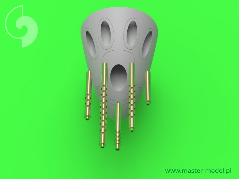 AM-72-094 Набор вооружения для P-38 Lightning ранних модификаций (стволы для Brownings 12,7мм и пушки 20мм в перфарированных кожухах)