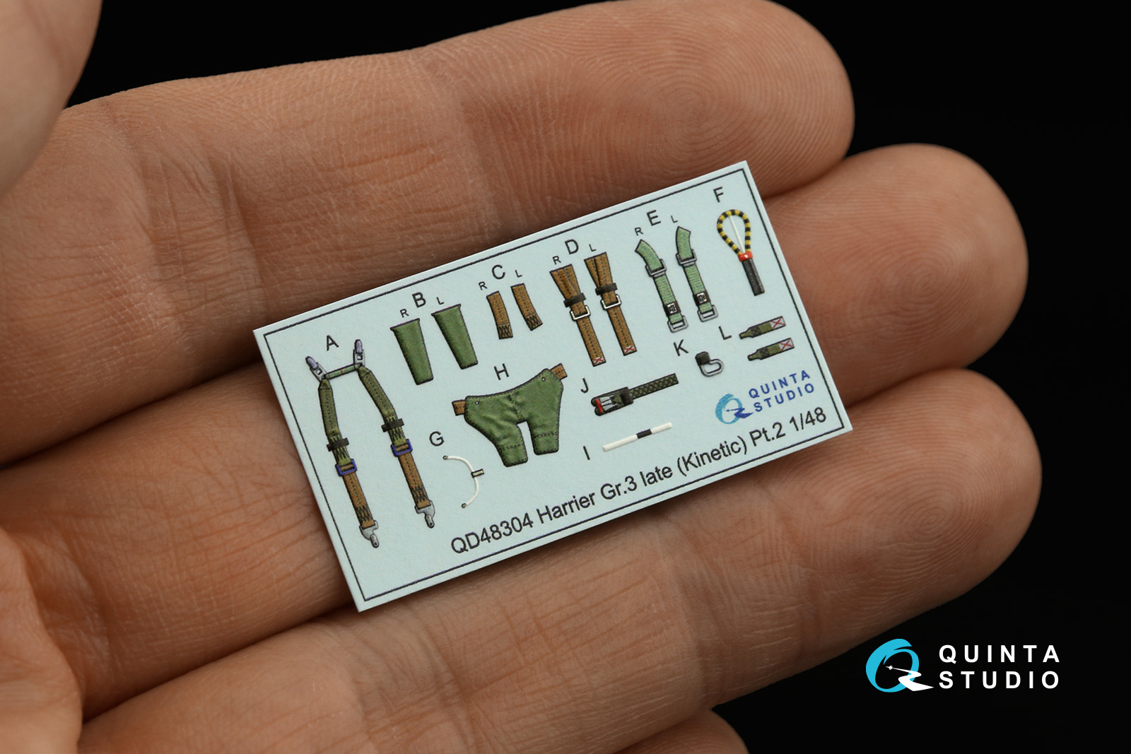 QD48304 3D Декаль интерьера кабины Harrier Gr.3 late (Kinetic)