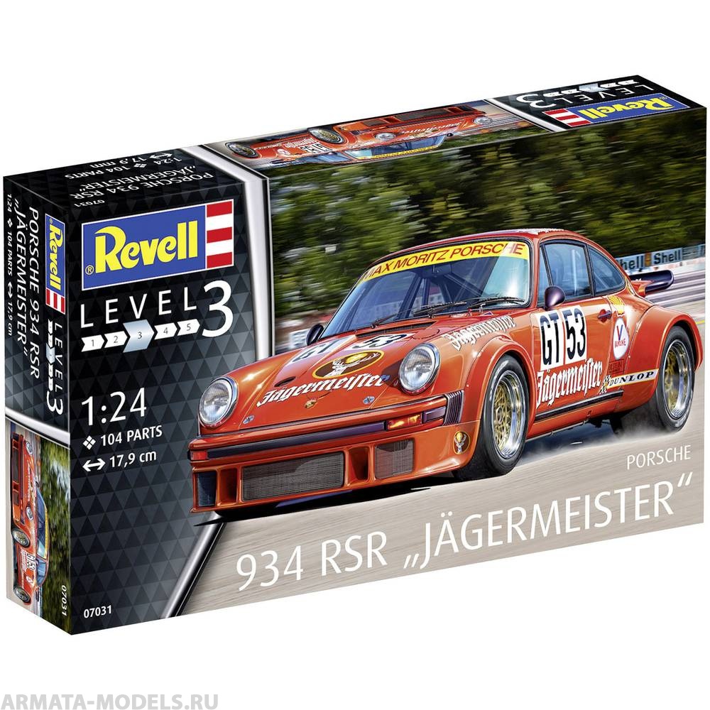 67031 Набор Автомобиль Porsche 934 RSR germeister Revell 1/24 в Ростове-на-...