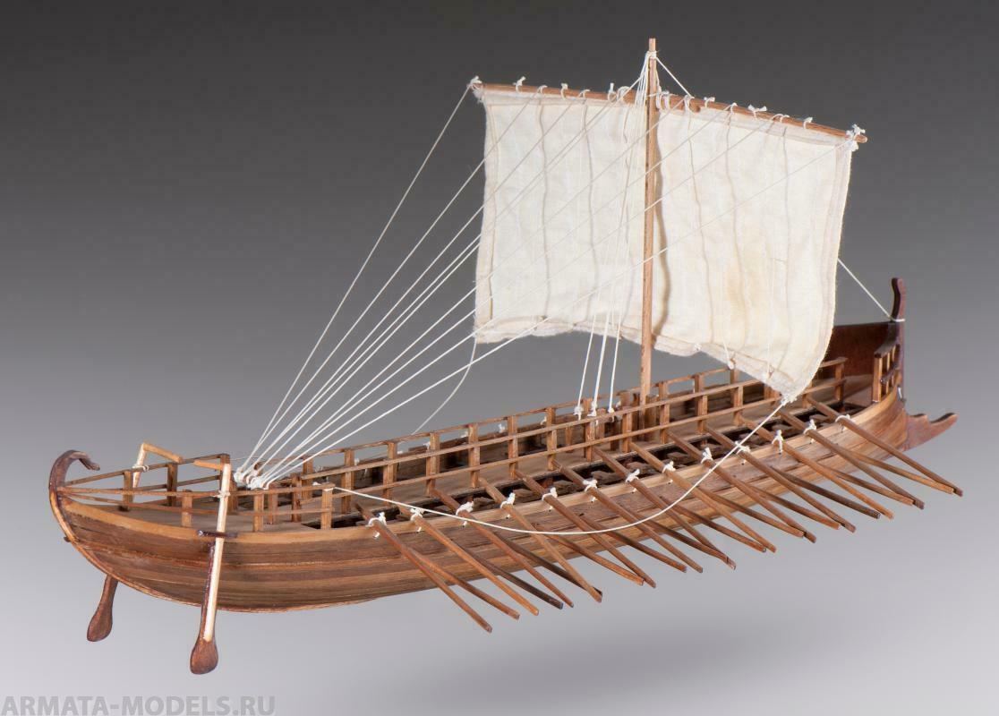 Как назывались греческие корабли. Римская бирема. Греческая бирема. Греческая бирема модель. Модель корабля Greek Bireme масштаб 1:35.