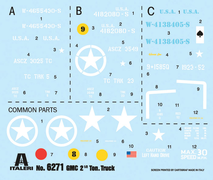 6271ИТ Грузовик GMC 2 1/2T Italeri