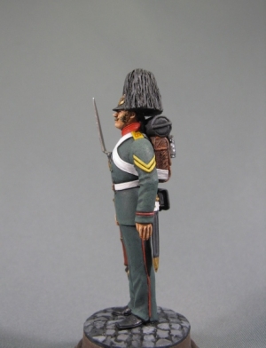 CHM-54111(M). Рядовой гренадерских (или карабинерных) полков, Россия 1855-57 гг. 54 мм. Материл – белый металл. Chronos Miniatures