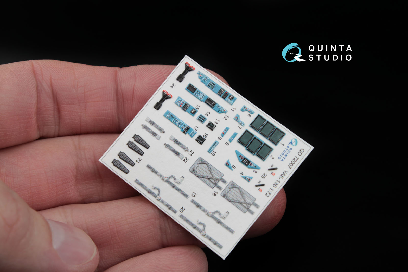 QD72007 1:72 3D Декаль интерьера кабины  Як-130 (для модели Звезда)