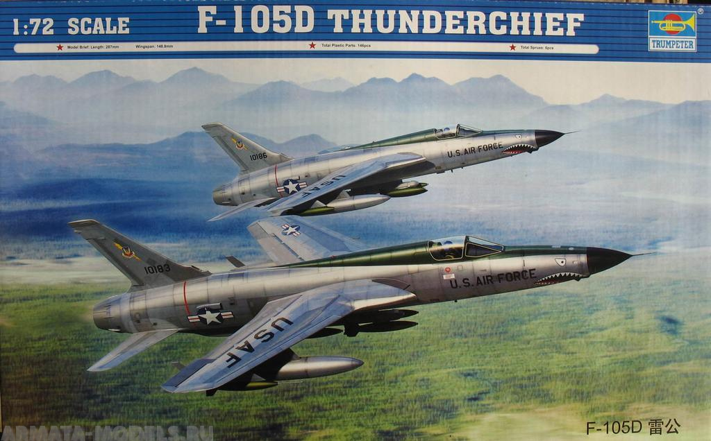 01617P F-105D Thunderchief Trumpeter