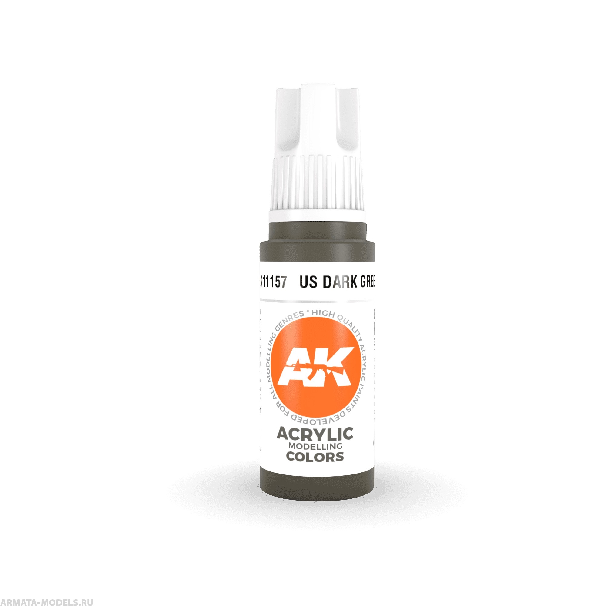 AK11157 Краска акриловая US Dark Green 17ml