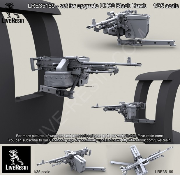LRE35169 Пулеметная установка M240H в проем окна вертолета UH60 Блэк Хок  Для моделей Academy 2192 1/35 UH-60L Black Hawk, Italeri 6430 1/35 UH-60A/L Black Hawk models