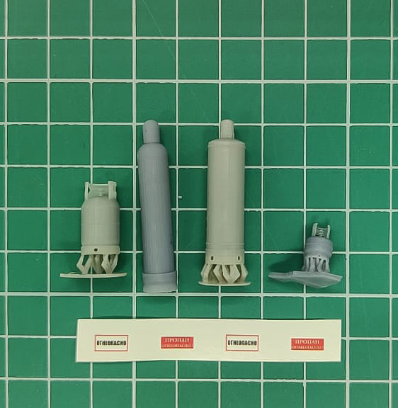 НЕ-35159 Набор газовых баллонов+декаль Hobby Expert