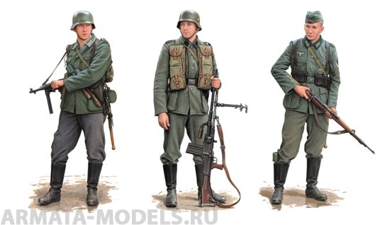 Набор фигурок 6791Д НЕМ.ПЕХОТА БИТВА ЗА СМОЛЕНСК И РОСЛАВЛЬ1941 Dragon