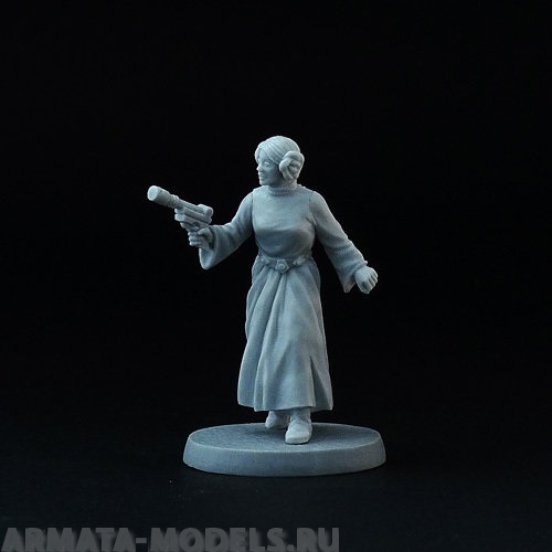 BV-35-04 Игровая миниатюра  princess with pistol принцесса с пистолетом BROTHER VINNI's