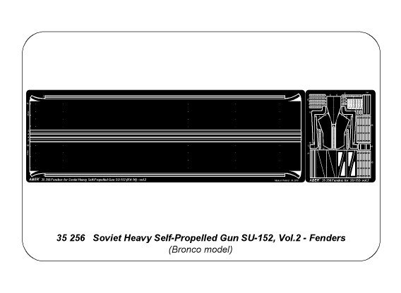 ABR-35 256  Дополнения для  SU-152 (KV-14) vol.2-Fenders для Bronco 1/35