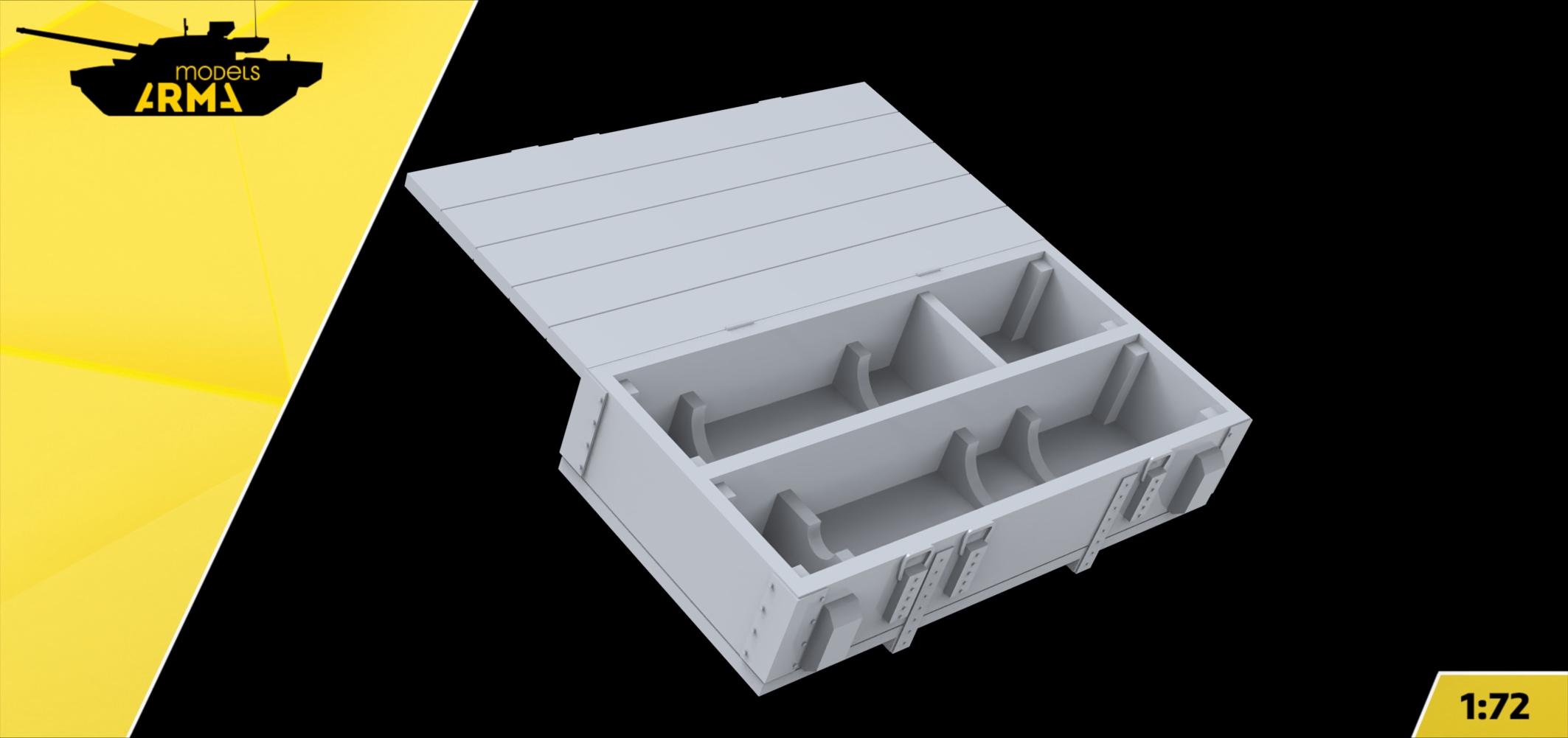 AM72386 Миниатюра Ящик снарядный пустой Arma Models