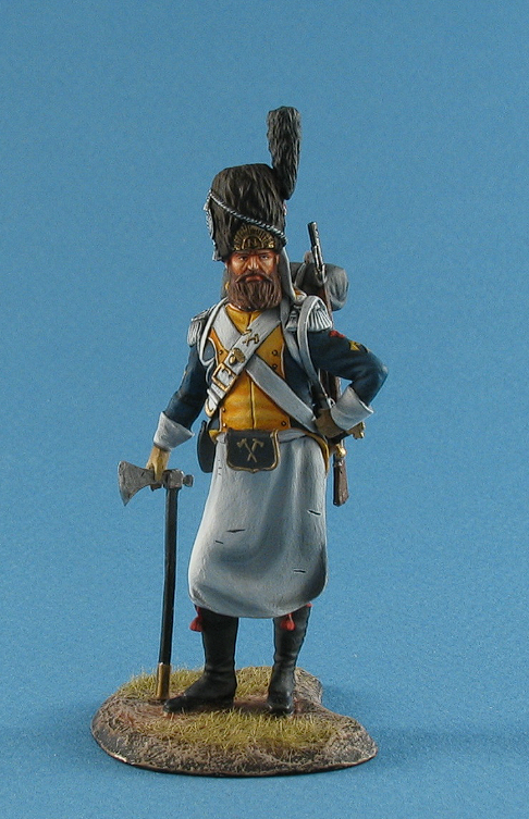 CHM-54054. Польский сапер "легиона Вислы", 1808-13 гг. 54 мм. Материал - смола. Chronos Miniatures