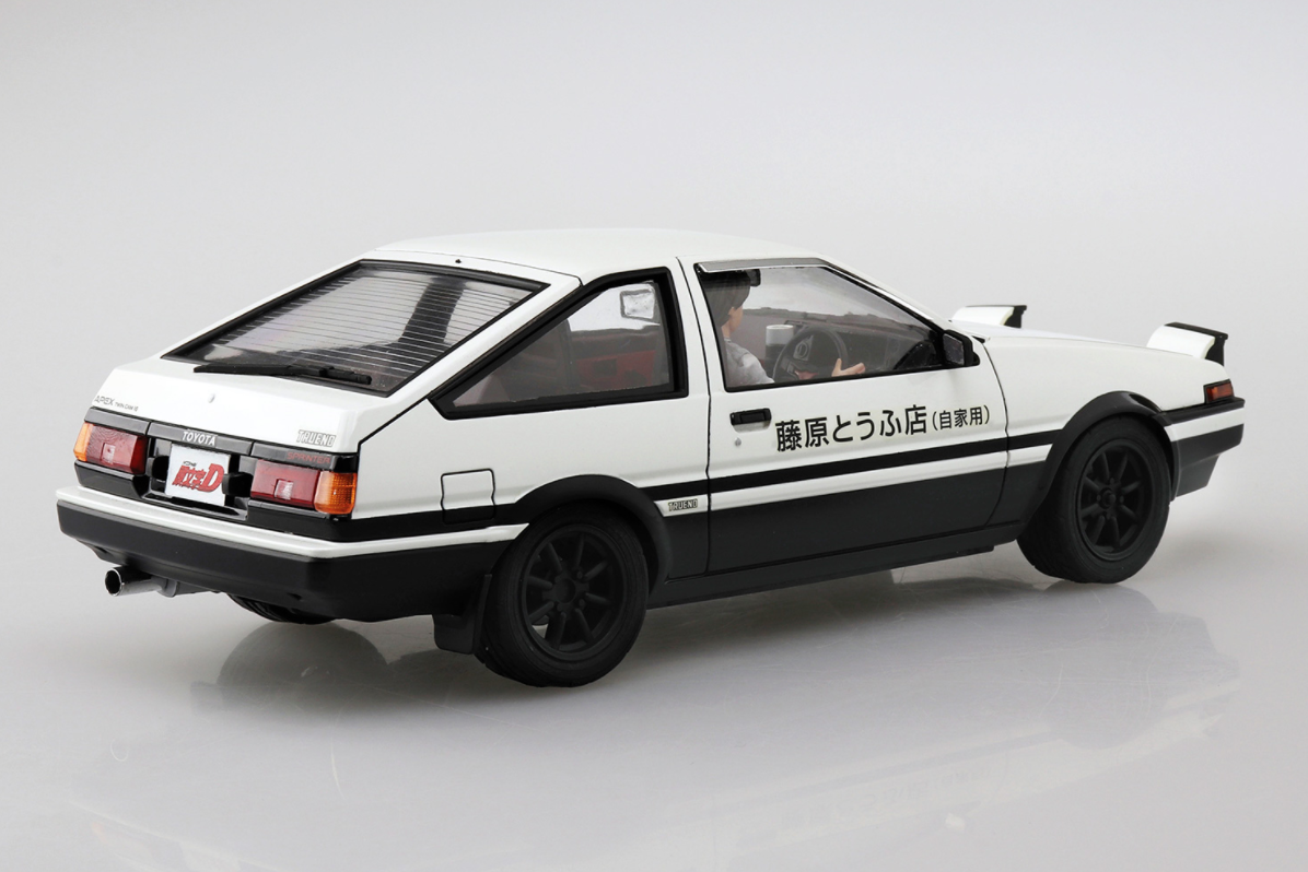 05954 Toyota Trueno AE86 Fujiwara Takumi  (Project-D Ver.) with Figure Aoshima