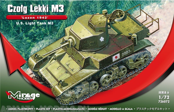 726072 Танк U.S. Light Tank M3  LUZON 1942 Mirage Hobby