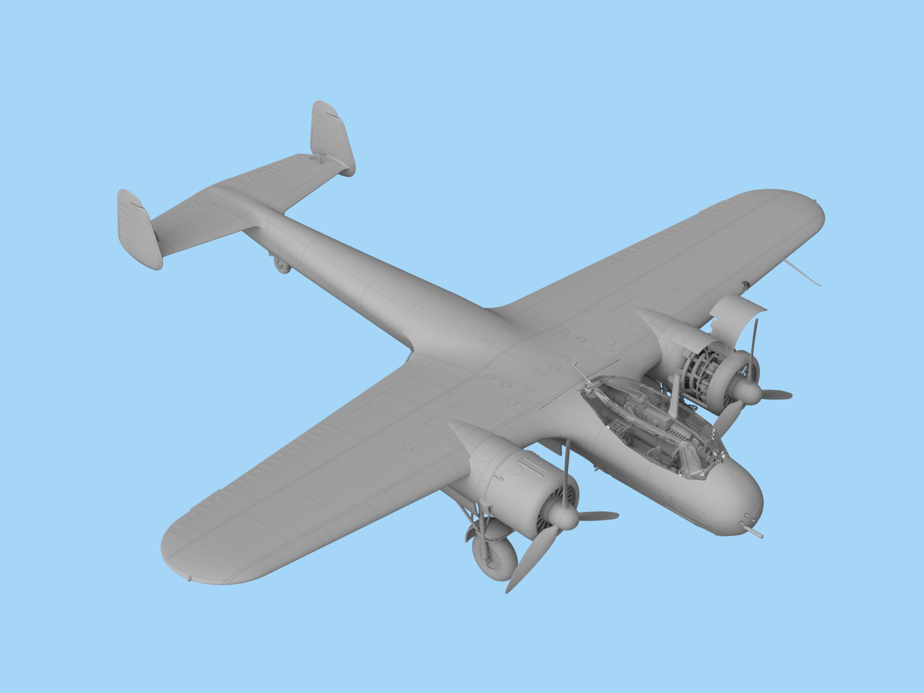 48245 Do 17Z-7, Германский ночной истребитель ІІ МВ ICM