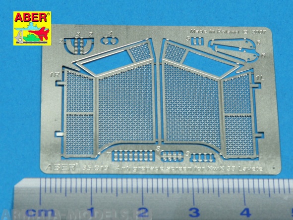 ABR-35-G19  Дополнения для  Antigranate screen for KwK 38 Lavete  для Dragon models 1/35
