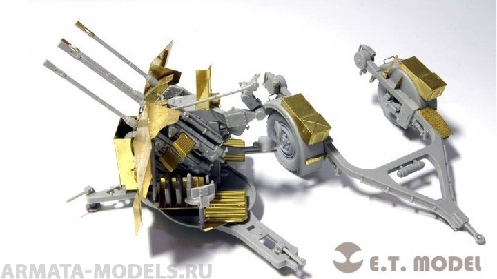 E35-027ET WWII German 2cm FLAK 38 Anti-Aircraft Gun 1/35
