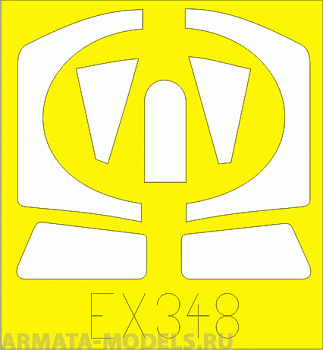 EX348ED  Окрасочная маска F-84 for Italeri 1/48