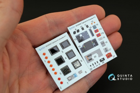 QD35005 3D Декаль интерьера кабины для Тайфун-К (для модели Звезда)