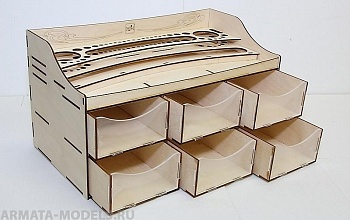 WIM-WS-002 Рабочая станция №2 c шетью ящиками. WorkStation №2. Набор для сборки