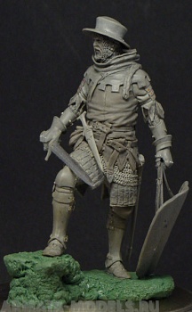 75-017TIN European warrior of 1410-1415