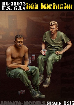B6-35072 US G.I.s Lookin` Beter Every Beer