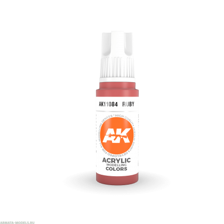 AK11084 Краска акриловая Ruby 17ml