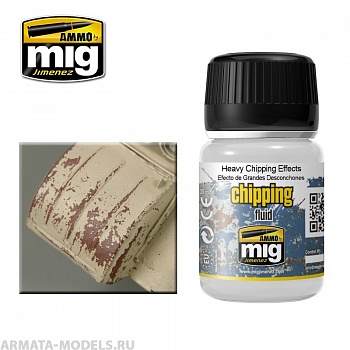 AMIG2011 Ammo Mig Жидкость для имитации сильных сколов, потертой краски  HEAVY CHIPPING EFFECTS