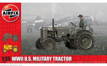 A1367 Сборая модель американского военного трактора WWII U S Military Tractor